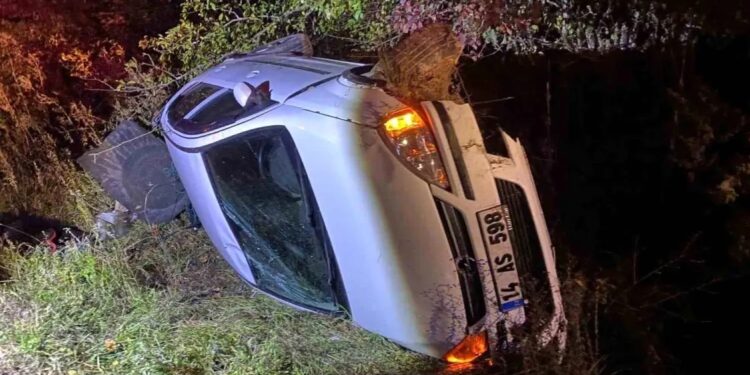 Avtomobil aşdı: Sürücü yaralandı