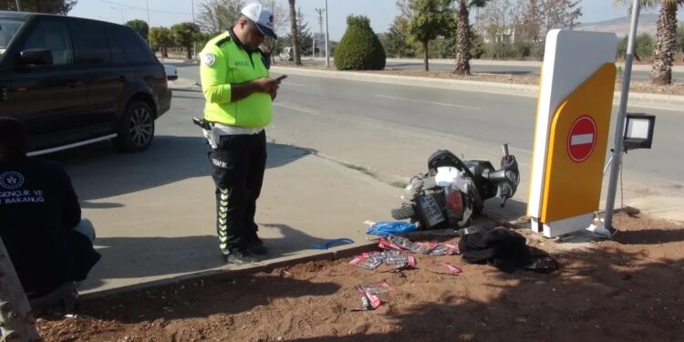 Minik avtomobili və motosiklet toqquşdu: 1 yaralı