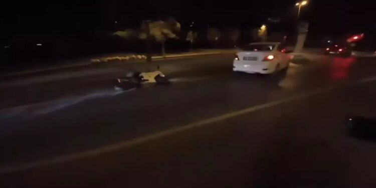 Minik avtomobili və motosiklet toqquşdu: 1 yaralı