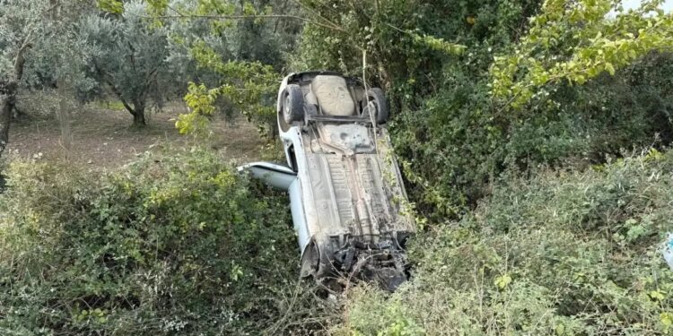 Ötmə əməliyyatı edən sürücü qəza törətdi