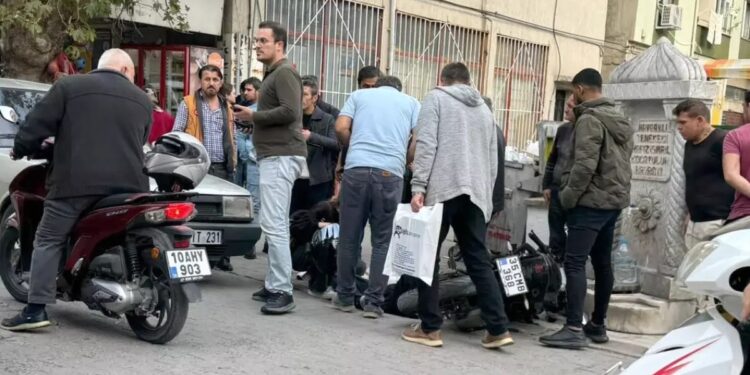 Minik avtomobili və motosiklet toqquşdu: 1 yaralı