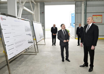 Prezident “AZWOOL” mineral daş yunu zavodunun açılışında iştirak edib – FOTOLAR