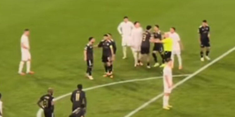 “Qarabağ”- “Napoli” oyununda gərgin anlar - VİDEO