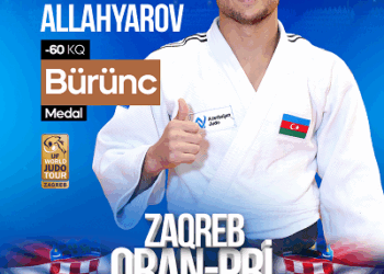 Cüdoçumuz bürünc medal qazanıb