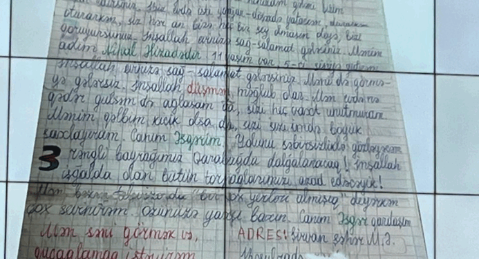 Bu da atamın nömrəsi... - Nihalın 5 il sonra üzə çıxan məktubu