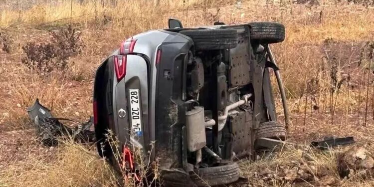 Aşan avtomobilin sürücüsü yaralandı