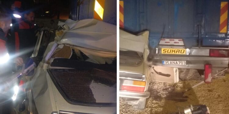 Minik avtomobili parklanmış vəziyyətdə olan yük maşınına çırpılıb: 1 ölü, 2 yaralı