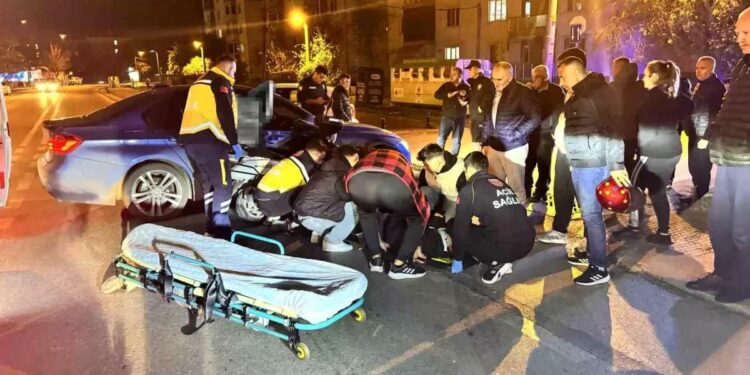 Minik avtomobili və motosiklet toqquşdu: 1 yaralı