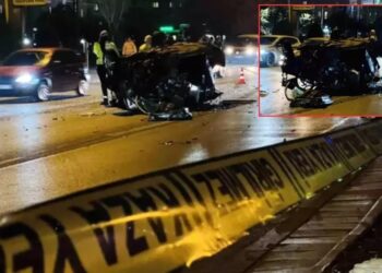 Avtomobil ağaca çırpılaraq yandı: 2 yaralı