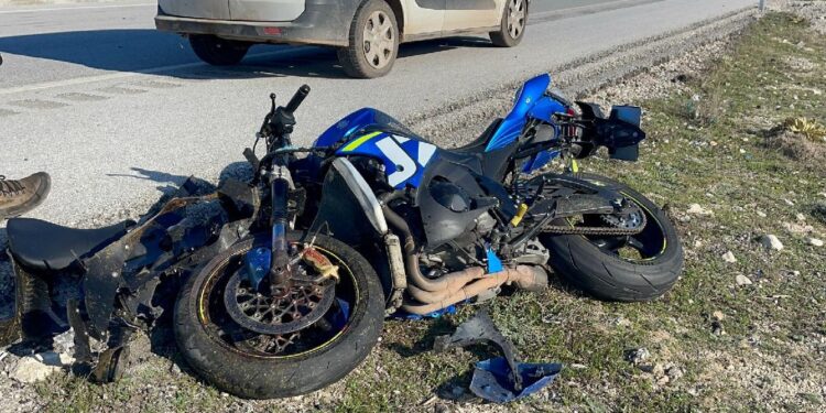 Minik avtomobili və motosiklet toqquşdu: 1 ölü
