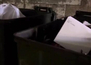 Bakıda gecə zibil atmağa gedən şəxsin qorxudan “ürəyi qopdu” – VİDEO