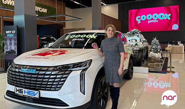 “Nar”ın “Çoox Şanslı” lotereyasında 7-ci avtomobil uduldu