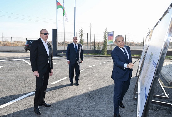 İlham Əliyev Ağdamda metal elektrik dirəklərinin istehsalı müəssisəsinin açılışında iştirak edib - FOTOLAR