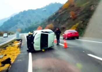 Avtomobil aşdı: 4 yaralı