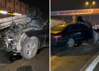 Avtomobil baryerlərə çırpıldı