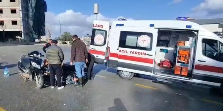 Minik avtomobili və motosiklet toqquşdu: 1 yaralı