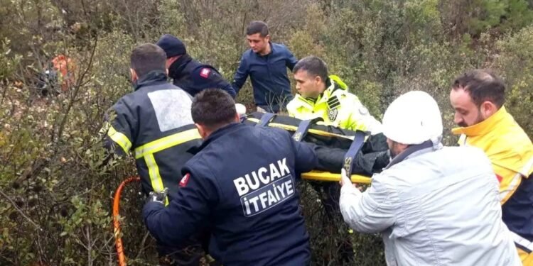 Avtomobil uçurumdan aşdı: 1 yaralı