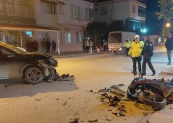 Minik avtomobili və motosiklet toqquşdu: 2 yaralı