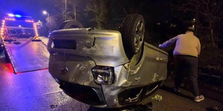 Avtomobil aşdı: 4 yaralı