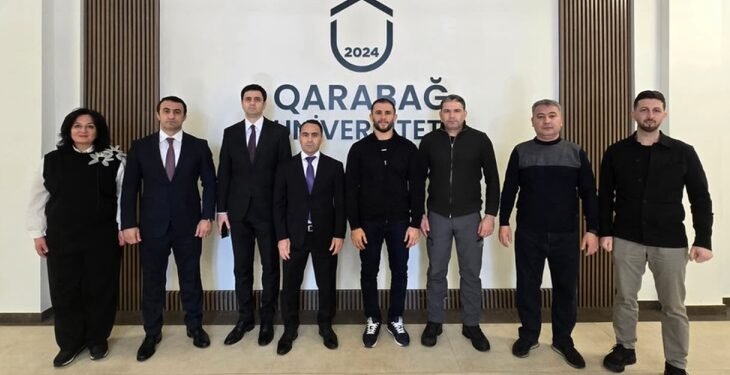 Güləş Federasiyasının rəhbərliyi Qarabağa səfər edib