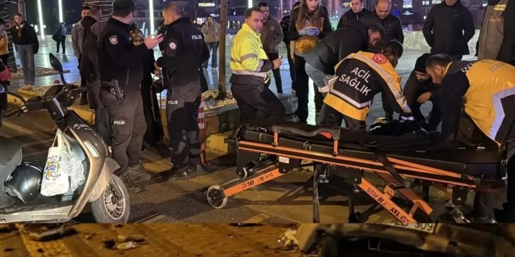 Minik avtomobili və motosiklet toqquşdu: 2 yaralı