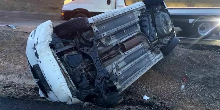 Avtomobil aşdı: 4 yaralı