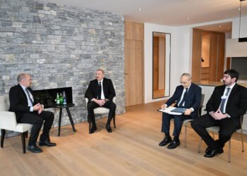 İlham Əliyev Davosda Morten Dirholm ilə görüşüb – VİDEO – FOTOLAR