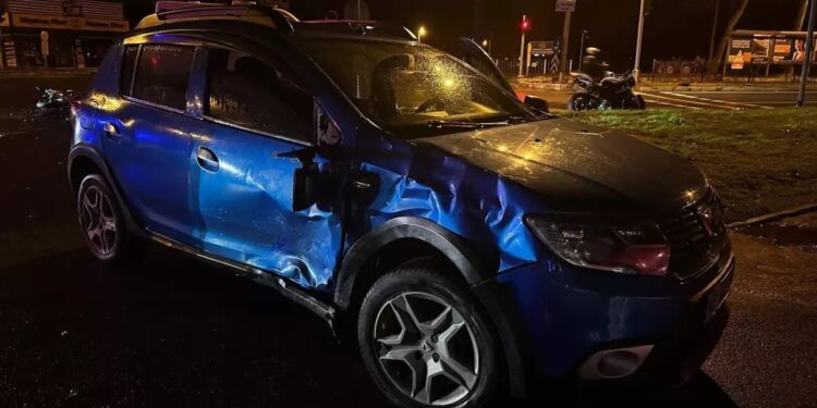 Minik avtomobili və motosiklet toqquşdu: 2 yaralı
