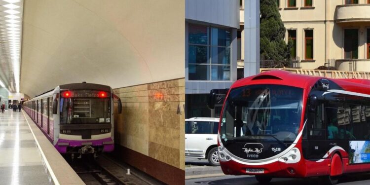 Sabahdan metro və avtobuslarda sıxlıq OLACAQ