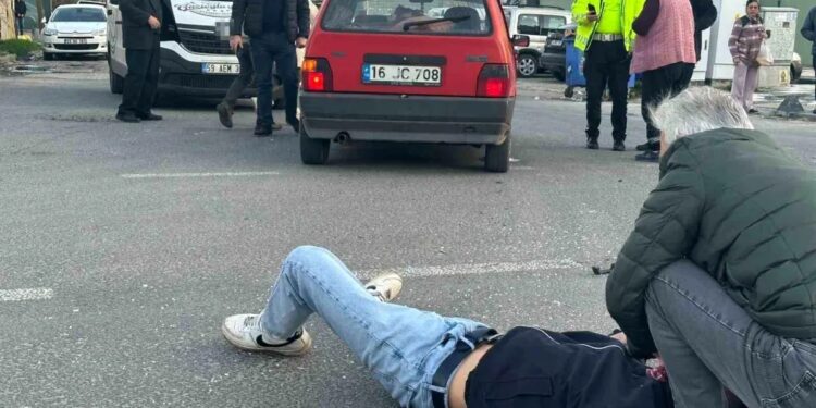 Minik avtomobili və motosiklet toqquşdu: Sürücü yaralandı