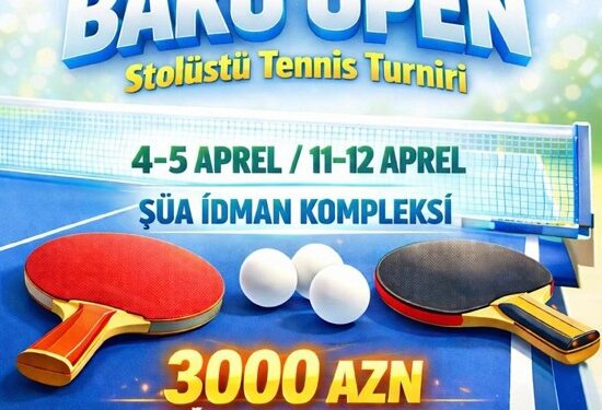 “Baku Open” stolüstü tennis turniri keçiriləcək