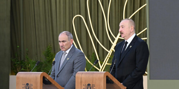 İlham Əliyev: Azərbaycan və Ermənistanın nümunəsi hələ də müharibə vəziyyətində olanlar üçün yol xəritəsi kimi istifadə edilməlidir -TAM NİTQ