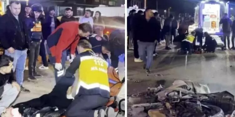 Minik avtomobili və motosiklet toqquşdu: 1 yaralı