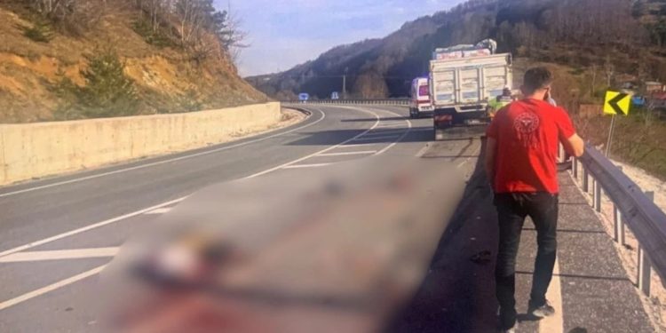 Yük maşını və motosiklet toqquşdu: 1 ölü