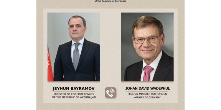 Ceyhun Bayramov almaniyalı həmkarı ilə DANIŞDI