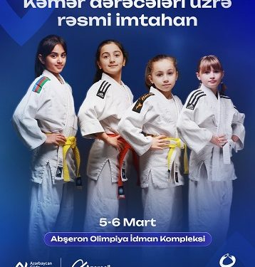 Kəmər dərəcələri üzrə rəsmi imtahan keçiriləcək
