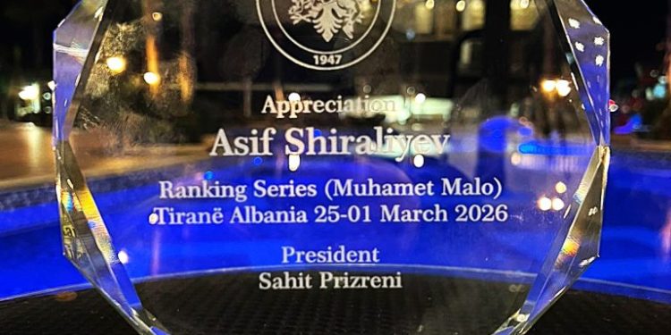 Həmyerlimiz reytinq turnirinin ən yaxşı hakimi seçilib