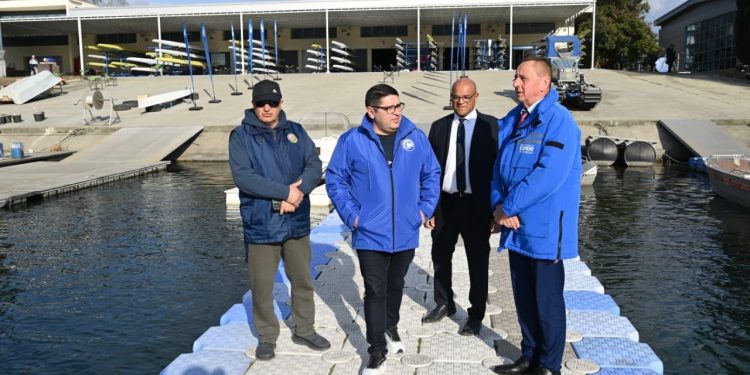 Beynəlxalq kanoe federasiyalarının prezidentləri Sərsəng su anbarına baxış keçiriblər