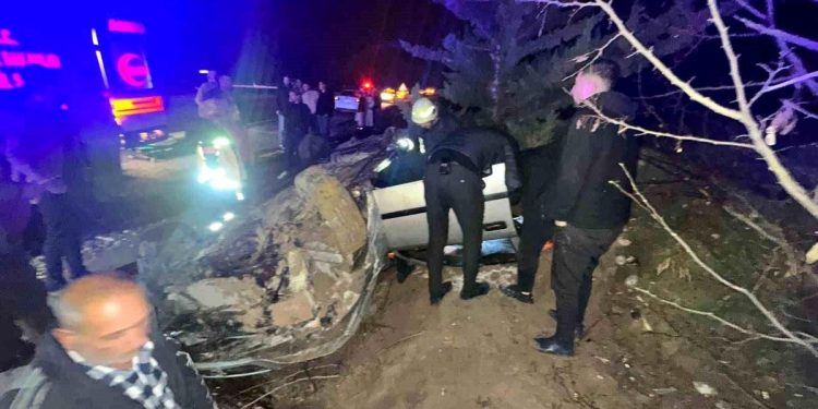 Avtomobil yol kənarına aşdı: 2 yaralı