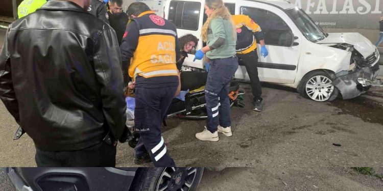 Avtomobil baryerlərə çırpıldı: 3 yaralı