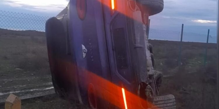 Bakı-Quba yolunda yarım milyonluq maşın AŞDI - Kəmər həyatını xilas etdi - VİDEO