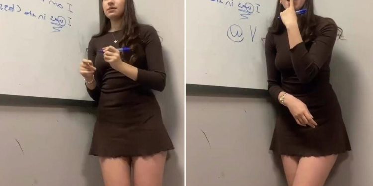 Müəllimin geyimi müzakirə mövzusu oldu