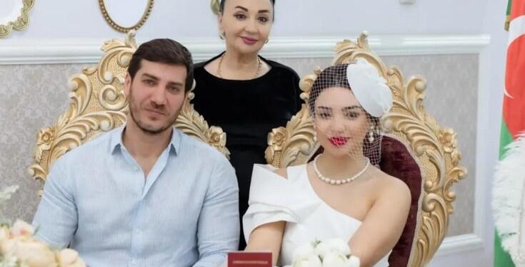 Xalq artistinin qızının nikah FOTOları
