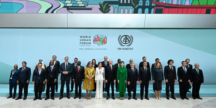 Prezident İlham Əliyev və Birinci xanım Mehriban Əliyeva Ümumdünya Şəhərsalma Forumunun 13-cü Sessiyasının açılış mərasimində iştirak ediblər - FOTOLAR - VİDEO