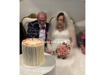 Diana və Kevin ahıl yaşında özlərinə toy etdilər – VİDEO