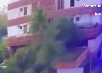 Venesuelada dağıntı anının görüntüləri yayıldı