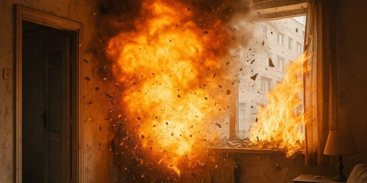 Yasamalda yaşayış evində dəhşətli partlayış: Ölən və yaralananlar var