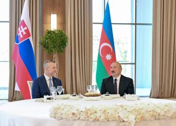 Prezident İlham Əliyevin adından Xankəndidə Slovakiya Prezidentinin şərəfinə rəsmi nahar verilib-FOTOLAR