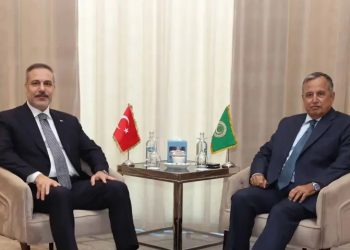 Hakan Fidan Nəbil Fəhmi ilə görüşüb