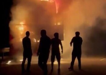Rusiyadan gələn yük avtomobili Cəlilabadda yandı – VİDEO